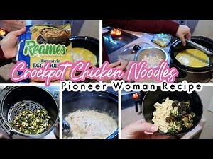 What's for Supper? | Crockpot Chicken Noodles | Pioneer Woman Chicken Noodles | Cook With Me
