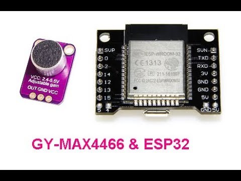 GY-MAX4466 microphone ESP32 recording audio uploading to # Slack