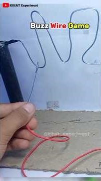 Buzz wire game ⚡ #ytshorts #experiment #shorts