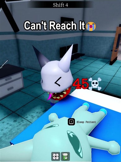 Can't Reach It😭 #robloxshorts #roblox #animalhospital