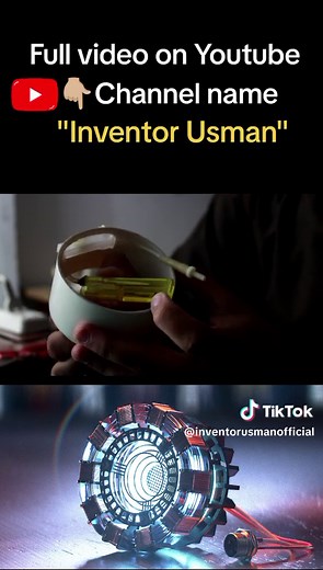 How I made a iron man arc reactor #tiktokdiy #ironmanedit #tonystark #arcreactor #idea #ironman #idea #electronic #newinvention #engineering #innovator #tonystarkedit #ironmantech #arc #reactorarc