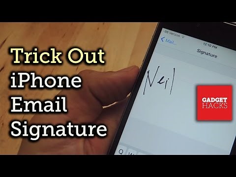Trick Out Your iPhone's Email Signature (Handwritten; HTML; Hyperlinks) [How-To]