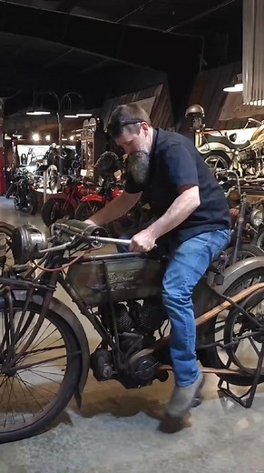 Pedal Start Motorcycle from 1912! #fblifestyle | Academic Advancement