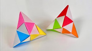 簡単折り紙 プッシュポップトライアングルの折り方 ★押して遊べる★ Origami Pop it triangle マジックトライアングル 遊べる Paper toy – ORIGAMI