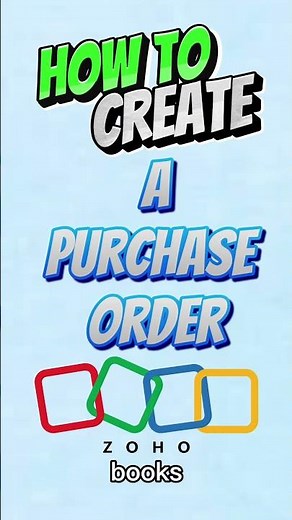 How to Create a Purchase Order in Zoho Books | Step-by-Step Guide (latest 2025)