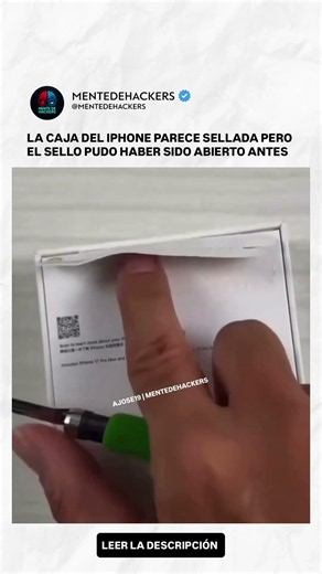 El iPhone puede parecer completamente sellada pero eso no siempre significa que nunca fue abierta.