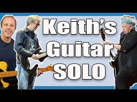 Keith Richards with Eric Clapton - Key To The Highway Guitar Lesson