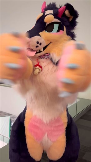 🌈Opal✧.* on Instagram: "Making bappy mitten paws 🐾 ·· ─ ·✶· ─ · · #furry #fursuit #fursuitmaker"