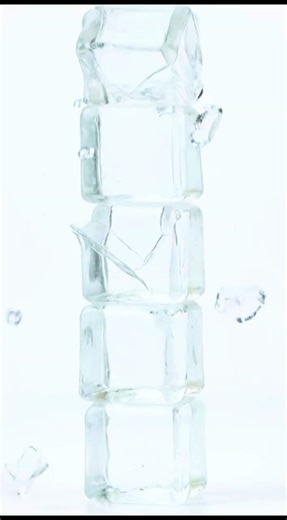 ICE STACK COLLAPSE ❄❄❄ #shortvideo #satisfying #iceasmr #asmrshorts