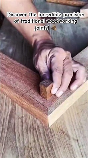 Japanese Mortise and Tenon Wood Joints with Wedges #Woodworking #WoodJoinery #Carpentry #Traditional