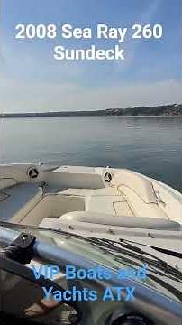 2008 Sea Ray 260 Sundeck Water Test 2of3