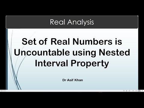 10 Show that set of Real numbers is uncountable using Nested Interval Property