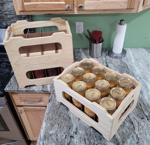 Quart & Pint Canning Jar Crates - Etsy