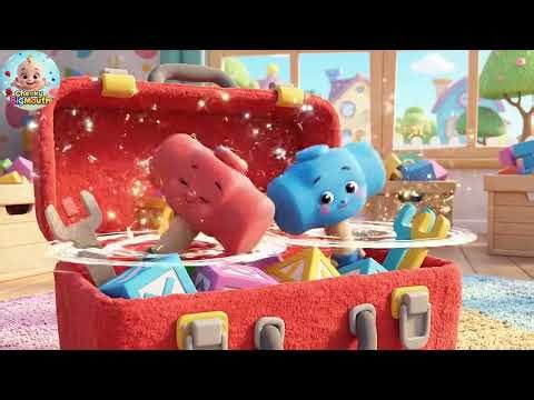 The Toolboxes on the Floor Go Clink Clank Cl | Fun Toolbox Song for Kids | Nursery Rhymes