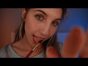 INAUDIBLE, BREATHY SPITPAINTING ASMR ✨Delicate Personal Attention & Mouth Sounds ✨