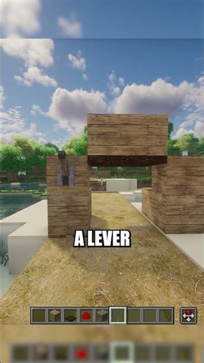 Simplest 2 Wide Automatic Trapdoor Door #minecraft #minecrafttutorial #minecraftbuilding