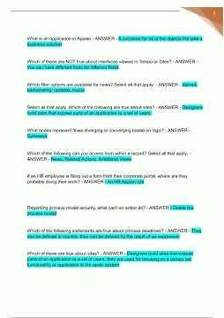 Appian Certified Associate Developer Exam Actual Exam Questions with Correct Verified Answers Rated