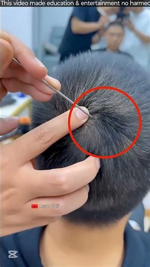 Haircut Surprise! Hidden Fake Hair Revealed 😲 #Shorts