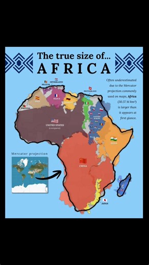 The True Size of Africa Will Shock You 🌍 | Map Reality Explained