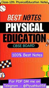 FREE Physical Education Class-12 Best Notes || CBSE 2024-25 || Very Important for Boards