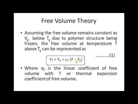 Free Volume Theory and WLF Equation