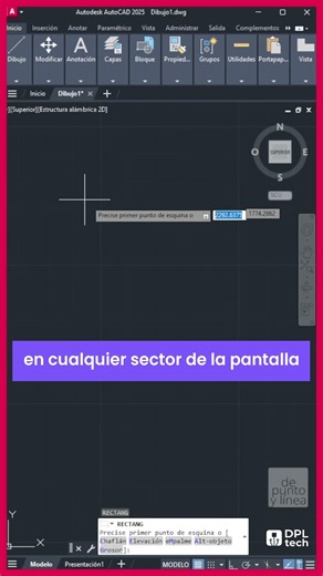CAD 03 - Aprende a dibujar un rectángulo desde cero en AutoCAD | CURSO BÁSICO AUTOCAD 3
