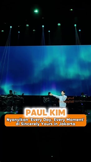 Paul Kim's Heartfelt Performance in Jakarta Concert
