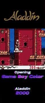 Aladdin Opening Game Boy Color #gameboy #gameboycolor #nintendo #aladdin #2000 #disney
