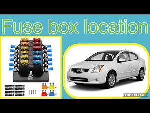 2012 Nissan Sentra fuse box location