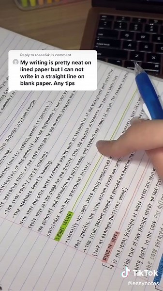 Tips for Writing Straight on Blank Paper