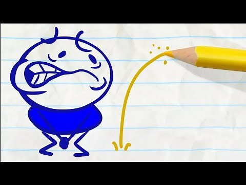 Pencilmated Drinks From the Forbidden Fountain "The Fountain Of Doof" | Pencilmation Cartoons!