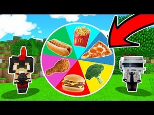 ¡LA RULETA DE LA COMIDA 🎯😱! - PRUEBA TU SUERTE EN MINECRAFT