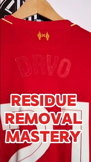 Quick Fix: Remove Vinyl Residue from Football Shirts! ⚽👕