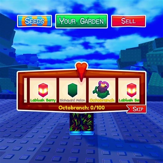 Getting the 『 NEW OCTOBRANCH 』 form 「 PREMIUM IGMA SEED PACK 」 #roblox #gardenhorizon #new #trending