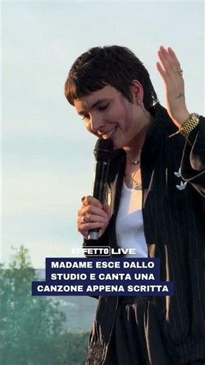 Madame leaves the studio with a song she just wrote and performs it on the Radio Deejay stage ✨ #...