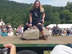 58K views · 559 reactions | Weightlifter Leigh Holland-Keen has become only the second woman in history to lift Scotland’s legendary Dinnie Stones. | Heroic Girls | Facebook