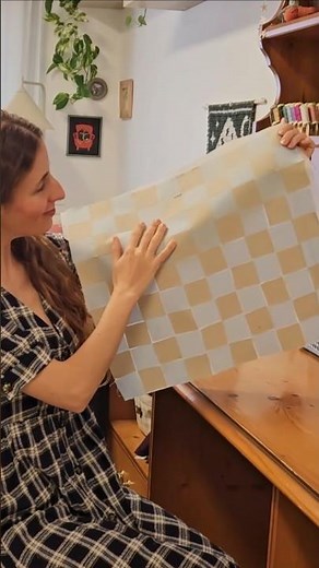 testing out the fusible interfacing patchwork hack