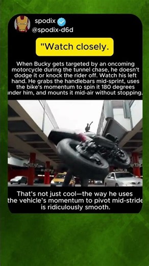 WATCH CLOSELY: Bucky’s Motorcycle Flip in Civil War #shorts #civilwar