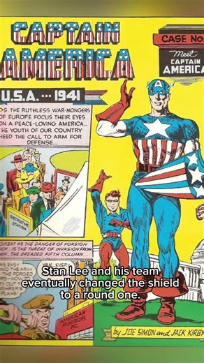 Why Captain America Shield Isnt Triangle? #movie #mcu #marvel #captainamerica