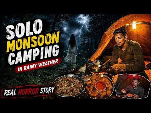 I Spent a Night Alone in a Forest😨 | Solo Monsoon Camping | Real Horror Story | Unknown Dreamer