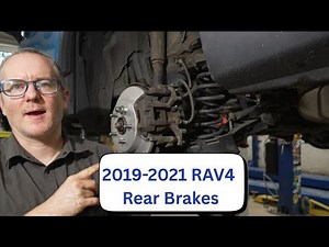 Rear pad and rotor replacement on a 2019-2021 Toyota Rav4 hybrid
