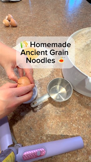  Homemade Ancient Grain Noodles  There’s something magical about...