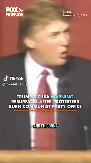 'ADIOS AMIGO' Resurfaced footage from 1999 shows President Trump's stance on Cuba is the same today as it was decades ago.