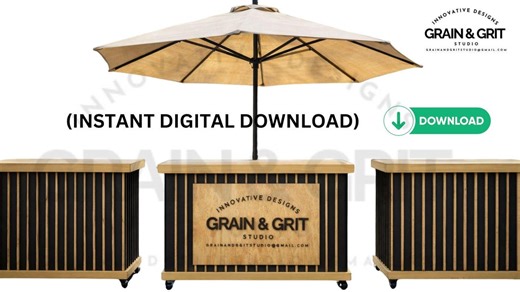 DIY Foldable Snack Bar Plans — Designed for Portability, Strength, and Easy Storage. (metric Only) - Etsy