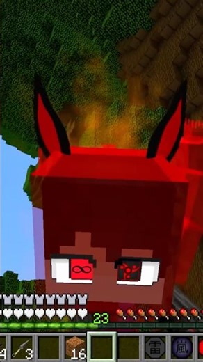 Trevor managed to control the infinite power of Dark Kurama in the world of Naruto #minecraft #na...