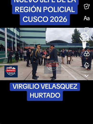 Nuevo Jefe de la Región Policial Cusco 2026
