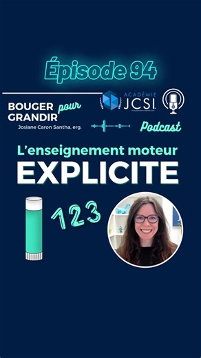 Bouger pour Grandir (le podcast) | 🎧 Épisode 94. Cet épisode explore le concept de l’enseignement explicite, une méthode qui ne laisse rien au hasard en démontrant,... | Instagram