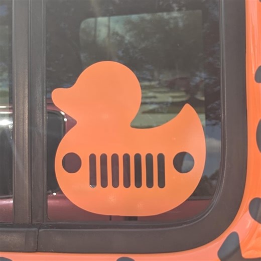 Duck With Grill Cut Out | Vinyl Car Sticker | Car Decal - Etsy