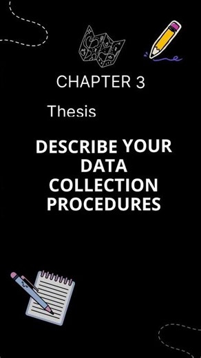 Describe Your Data Collection Procedures #ThesisTips #DataCollection #Chapter3 #youtubeshorts