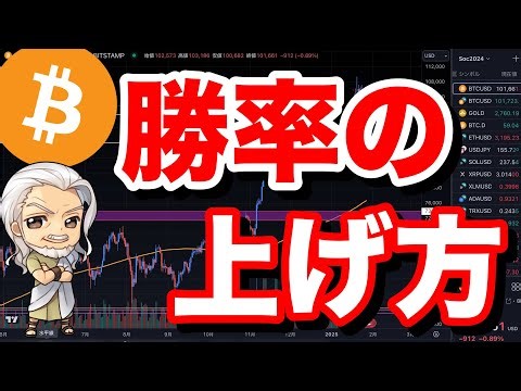 勝率を上げるエントリーとは？ビットコイン/BTC, イーサリアム/ETH, ソラナ/SOL XRP BNB DOGEのチャート分析。